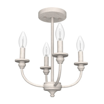Southcrest Four Light Flush Mount in Distressed White (47|19643)