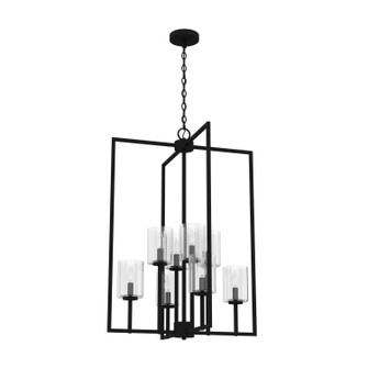 Kerrison Eight Light Foyer Pendant in Natural Black Iron (47|19542)