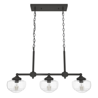 Saddle Creek Three Light Linear Chandelier in Noble Bronze (47|19491)