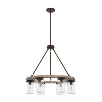 Devon Park Six Light Chandelier in Onyx Bengal (47|19210)