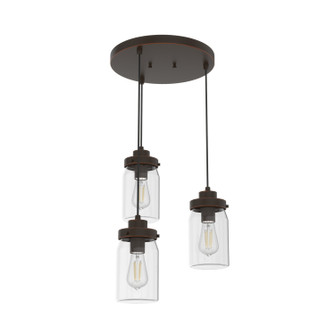 Devon Park Three Light Pendant in Onyx Bengal (47|19157)