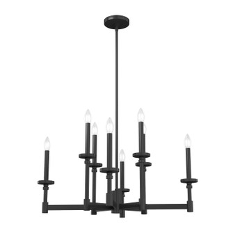 Briargrove Eight Light Chandelier in Matte Black (47|19054)