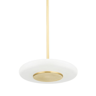 Blyford LED Pendant in Aged Brass (70|PI1896701SAGB)