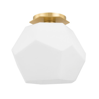 Tring One Light Flush Mount in Aged Brass (70|PI1894501AGB)