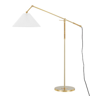 Dorset One Light Floor Lamp in Aged Brass (70|MDSL512AGB)