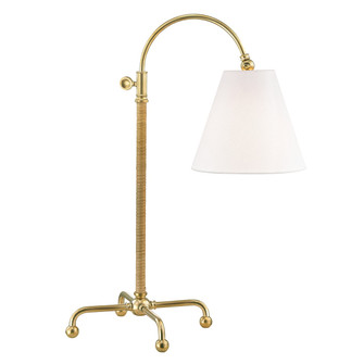 Curves No.1 One Light Table Lamp in Aged Brass (70|MDSL502AGB)
