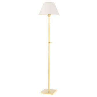 Leeds One Light Floor Lamp in Aged Brass (70|MDSL133AGB)