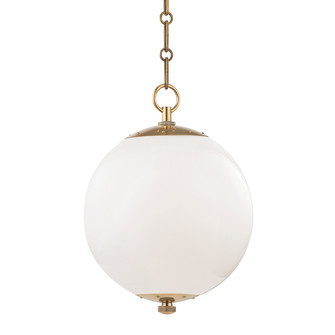 Sphere No.1 One Light Pendant in Aged Brass (70|MDS700AGB)