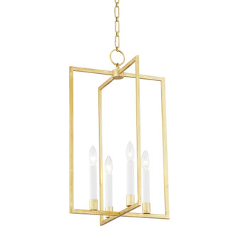 Middleborough Four Light Pendant in Gold Leaf (70|MDS421GL)