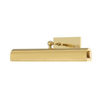 Hampshire Two Light Picture Light in Aged Brass (70|MDS112AGB)