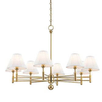 Classic No.1 Eight Light Chandelier in Aged Brass (70|MDS106AGB)
