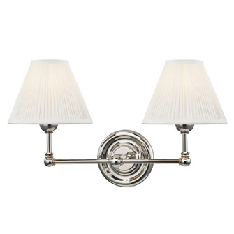 Classic No.1 Two Light Wall Sconce in Polished Nickel (70|MDS102PN)