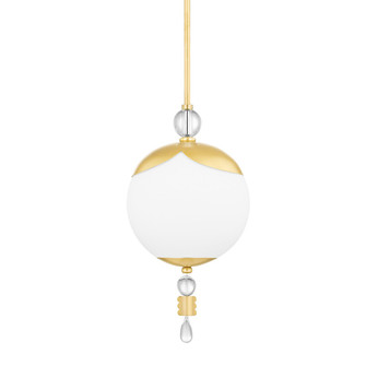 Perla One Light Pendant in Aged Brass (70|KBS1748701SAGB)