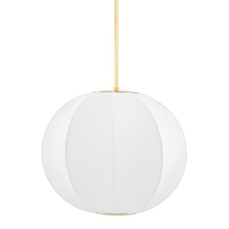 Jupiter One Light Pendant in Aged Brass (70|KBS1744701SAGB)