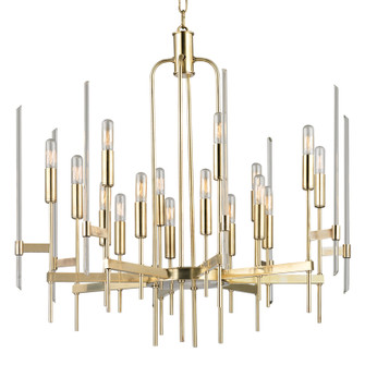 Bari 16 Light Chandelier in Aged Brass (70|9916AGB)