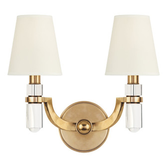 Dayton Two Light Wall Sconce in Aged Brass (70|982AGBWS)