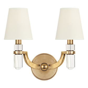 Dayton Two Light Wall Sconce in Aged Brass (70|982AGBWS)