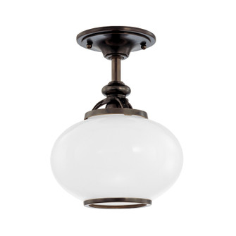 Canton One Light Semi Flush Mount in Old Bronze (70|9809FOB)