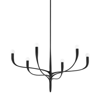 Labra Six Light Chandelier in Aged Iron (70|9606AI)