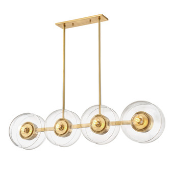 Kert Eight Light Island Pendant in Aged Brass (70|9450AGB)