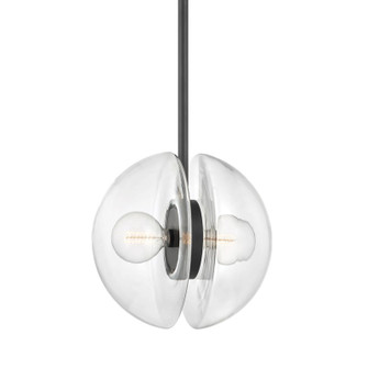 Kert Two Light Pendant in Black Brass (70|9417BBR)