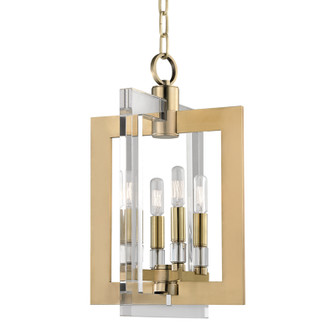 Wellington Four Light Pendant in Aged Brass (70|9312AGB)