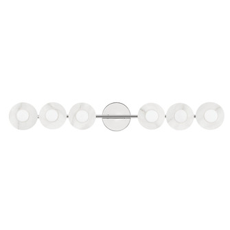 Elmont Six Light Bath Bracket in Polished Nickel (70|9206PN)