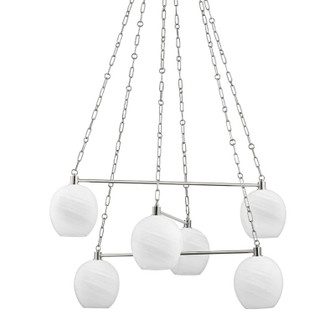 Asbury Park Six Light Chandelier in Polished Nickel (70|9138PN)