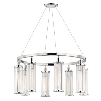 Marley Eight Light Pendant in Polished Nickel (70|9130PN)