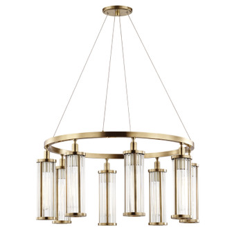 Marley Eight Light Pendant in Aged Brass (70|9130AGB)