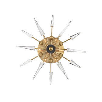 Sparta Six Light Wall Sconce in Aged Brass (70|9025AGB)