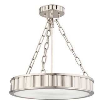Middlebury Three Light Semi Flush Mount in Polished Nickel (70|901PN)