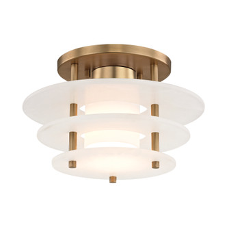 Gatsby LED Flush Mount in Aged Brass (70|9012FAGB)