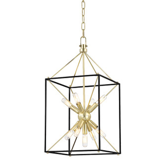 Glendale Nine Light Lantern in Aged Brass (70|8912AGB)