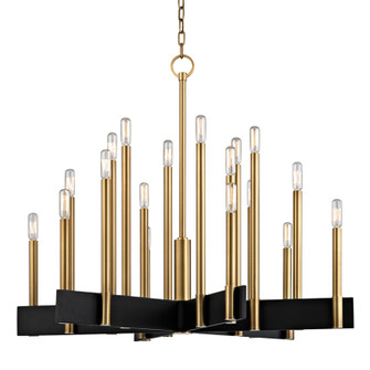 Abrams 18 Light Chandelier in Aged Brass (70|8834AGB)