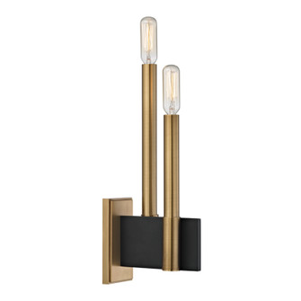 Abrams Two Light Wall Sconce in Aged Brass (70|8812AGB)