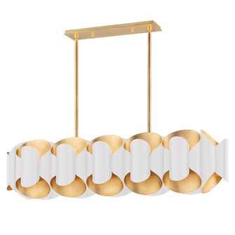 Banks 12 Light Island Pendant in Gold Leaf (70|8546GLWH)