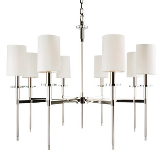 Amherst Eight Light Chandelier in Polished Nickel (70|8518PN) Amherst Eight Light Chandelier in Polished Nickel (70|8518PN)