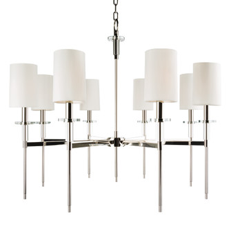 Amherst Eight Light Chandelier in Polished Nickel (70|8518PN)