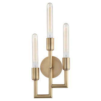 Angler Three Light Wall Sconce in Aged Brass (70|8310AGB)