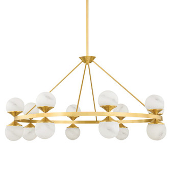 Grafton LED Chandelier in Aged Brass (70|8241AGB)