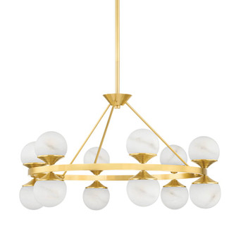 Grafton LED Chandelier in Aged Brass (70|8236AGB)