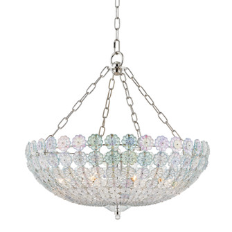 Floral Park Eight Light Chandelier in Polished Nickel (70|8224PN)