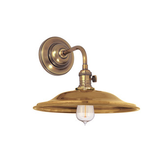 Heirloom One Light Wall Sconce in Aged Brass (70|8000AGBMS2)