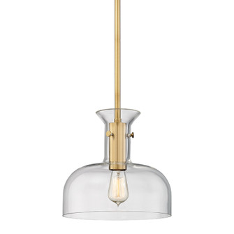 Coffey One Light Pendant in Aged Brass (70|7912AGB)