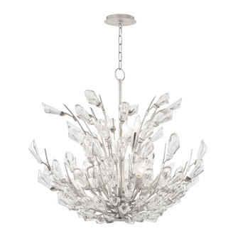 Tulip Nine Light Chandelier in Silver Leaf (70|7228SL)