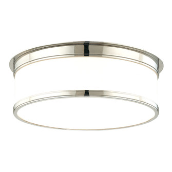 Geneva Three Light Flush Mount in Polished Nickel (70|715PN)