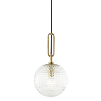 Jewett One Light Pendant in Aged Brass (70|7110AGB)