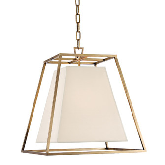 Kyle Four Light Pendant in Aged Brass (70|6917AGBWS)