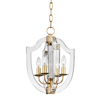 Arietta Four Light Pendant in Aged Brass (70|6512AGB)